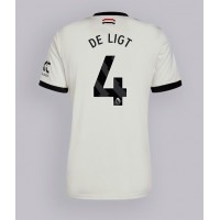 Dres Manchester United Matthijs de Ligt #4 Rezervni 2024-25 Kratak Rukav